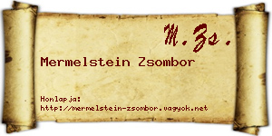 Mermelstein Zsombor névjegykártya